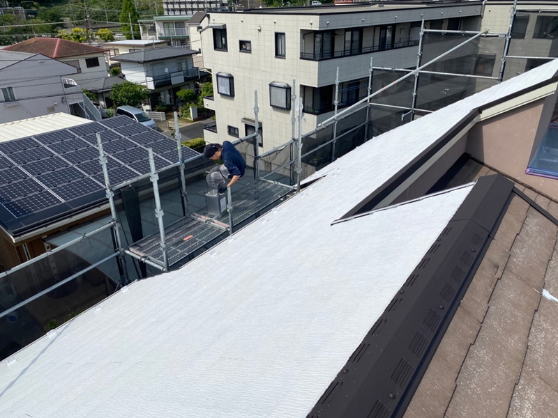 神奈川県川崎市多摩区ジョリパット外壁塗装　屋根塗装